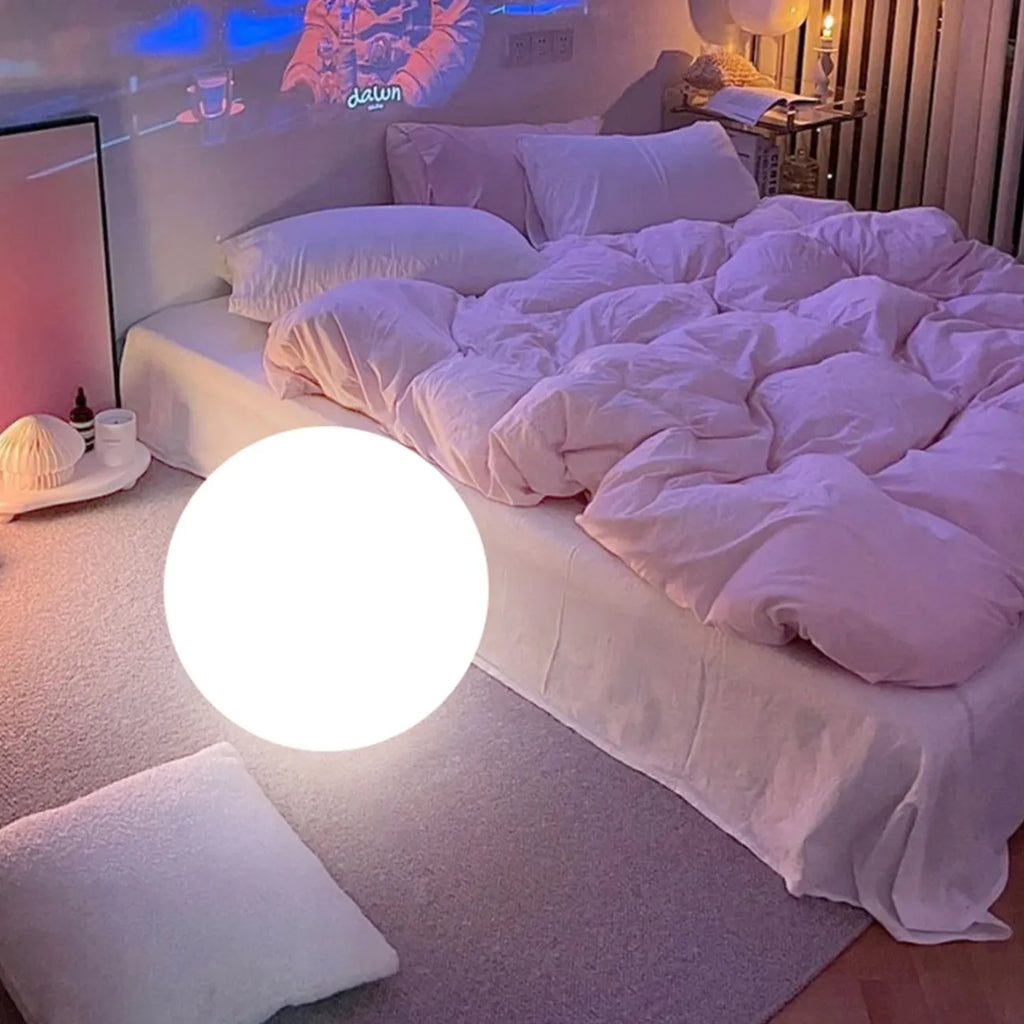 Moon shaped floor lamp